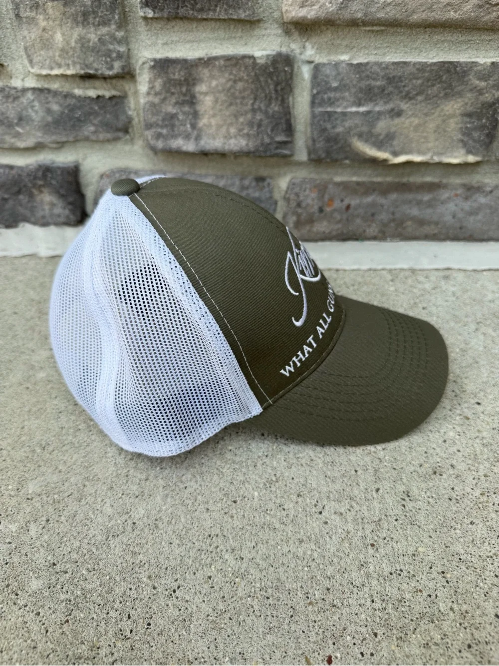 Kimber Guns Logo Mesh Hat OSFA Grey/Green Color